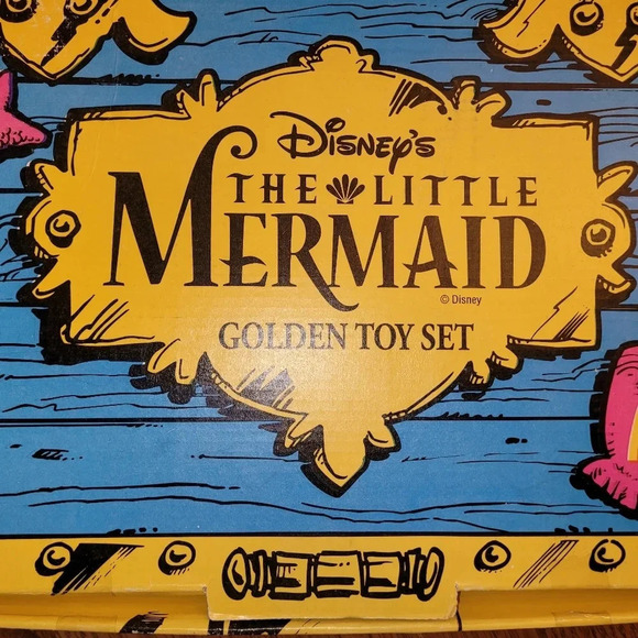 McDonalds 1997 Little Mermaid Golden Toy Set NEW IN BOX! - Picture 2 of 16